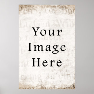 Pôster Papel de Parapergia de Texto de Script Castanho de