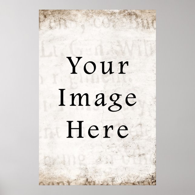 Pôster Papel de Parapergia de Texto de Script Castanho de (Frente)