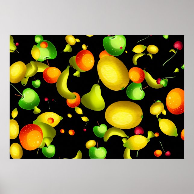 Pôster Papel de parede de frutado (Frente)