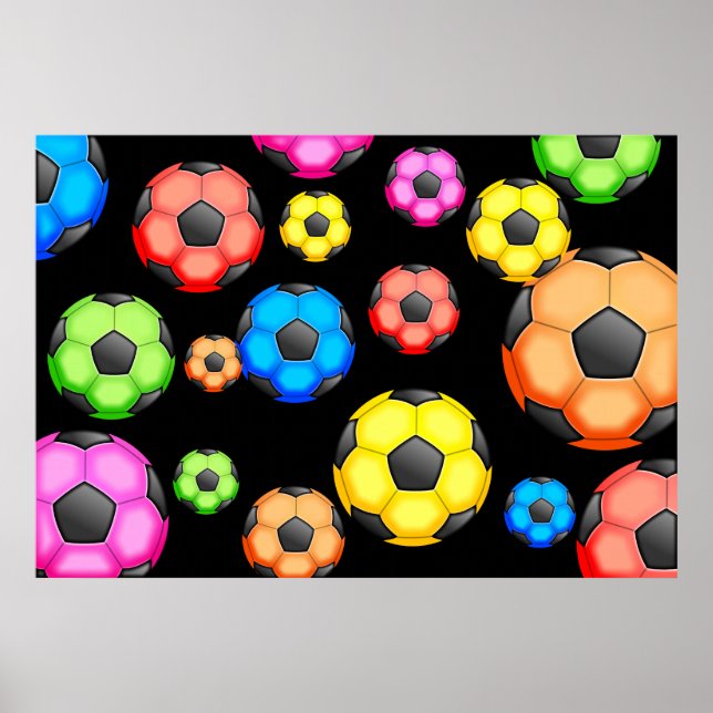 Pôster Papel de parede de futebol (Frente)