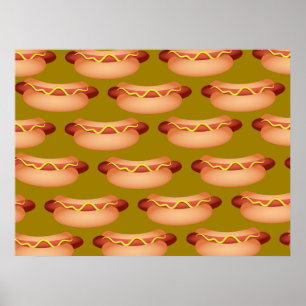Poster Papel de parede do Hotdog