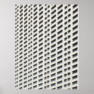 Poster Papel de parede do plano de arquitetura branco