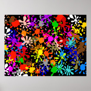 Poster Papel de parede do Splatter