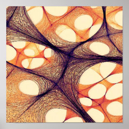 Poster Papel de Parede Esquematico Abstrato Elétrico Sem