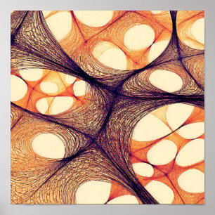 Poster Papel de Parede Esquematico Abstrato Elétrico Sem