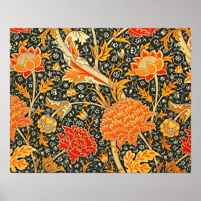 Pôster Papel de Parede Floral William Morris Cray (Frente)