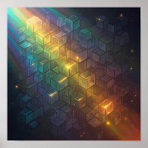 Papel de Parede Geométrico de Espectro Brilhante S
