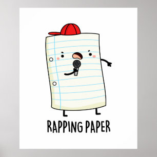Poster Papel Enrolando Papel Engraçado Engraçado Papel Pu