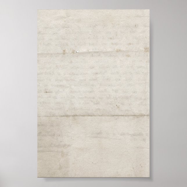 Pôster Papel gorduroso antigo (Frente)