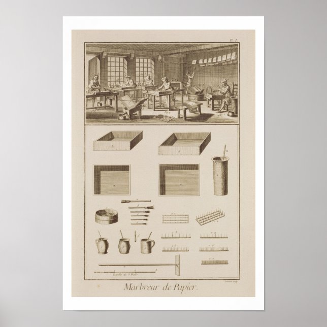 Pôster Papel marcador, da "Enciclopédia" de Denis D (Frente)