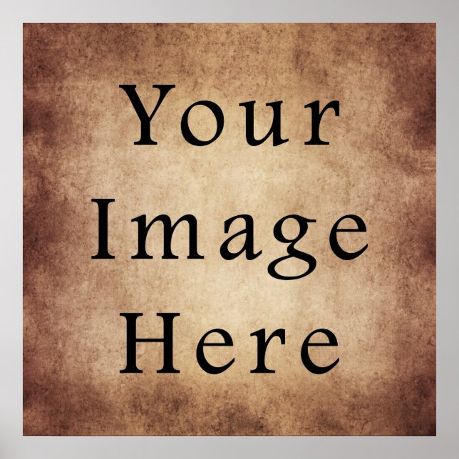 Poster Papel Parchment Light Dark Brown Envelhecido Vinta (Frente)