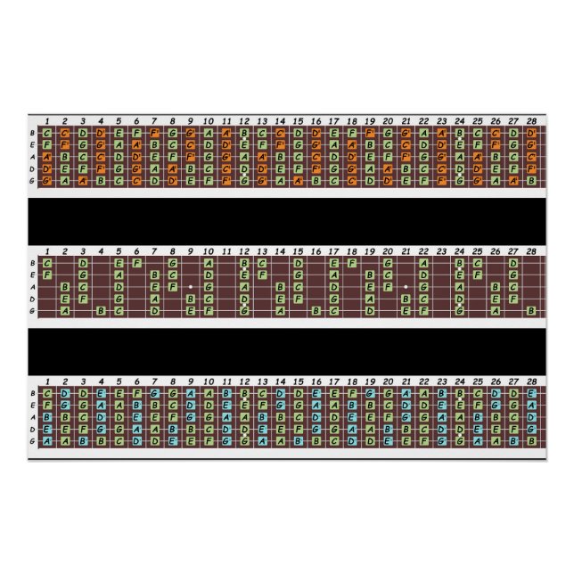 Pôster Papel Poster de Notas de Bass (Semibrilho) (Frente)