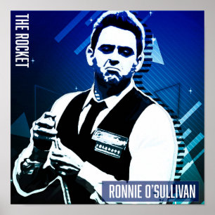 Poster Papel-Poster quadrado Ronnie O'Sullivan (Matte)
