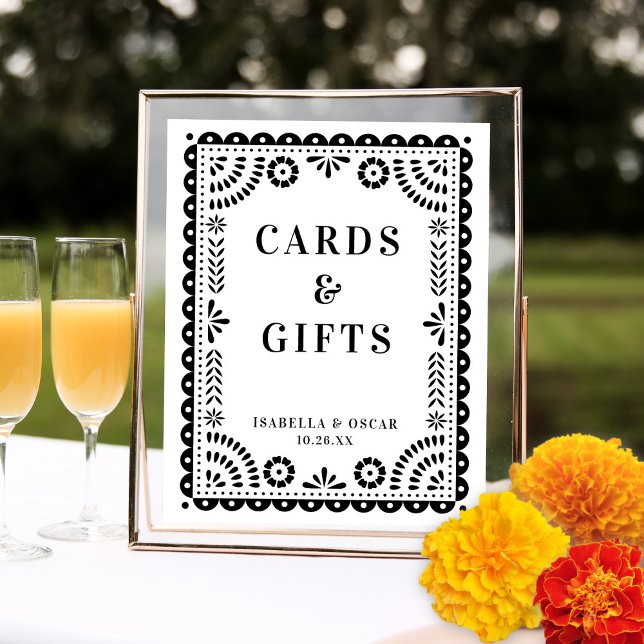 Poster Papel preto e branco Picado - Sinal de casamento i (Criador carregado)