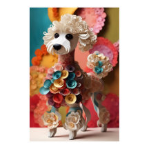 Papel Rococo - Poodle Pastel Cores
