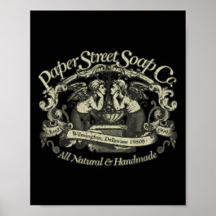 Poster Paper Street Soap Company Vintage