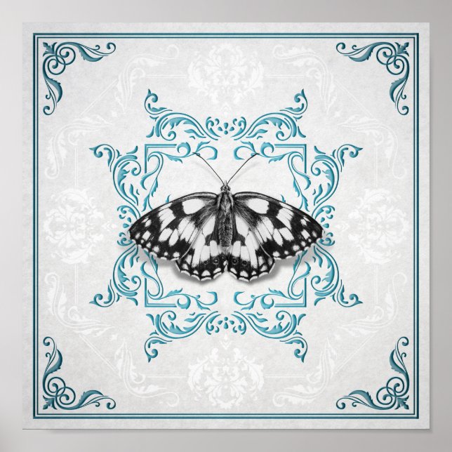 Poster Papillon Entimologiste (Frente)