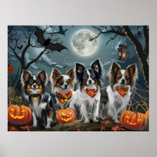 Poster Papillon Halloween Spooky
