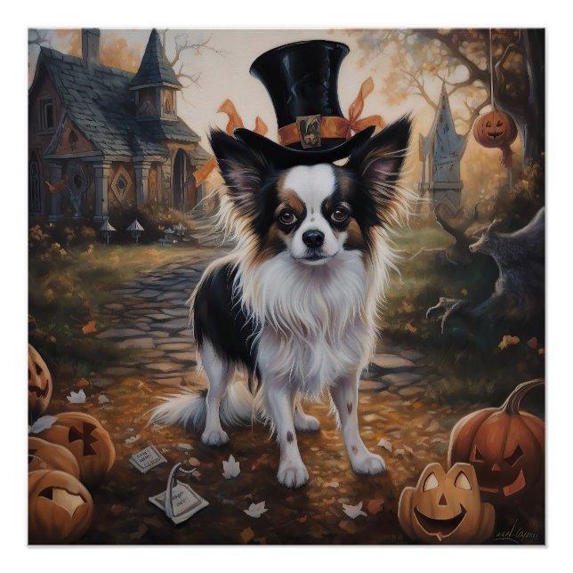 Pôster Papillon Pumpkins Halloween Scary (Frente)