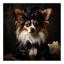 Papillon Vestido no Traje Vitoriano