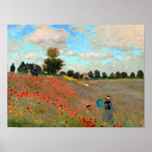 Poster Papoila de Claude Monet (1873)