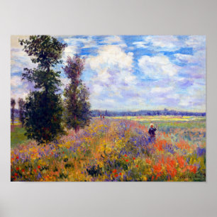 Poster Papoila de Claude Monet (1875)