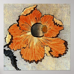 Poster Papoilas de Katsushika Hokusai