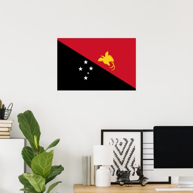 Poster Papua-Nova Guiné (Escritório em casa)