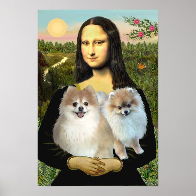 Pôster Par 3 da Pomerânia - Mona Lisa (Frente)