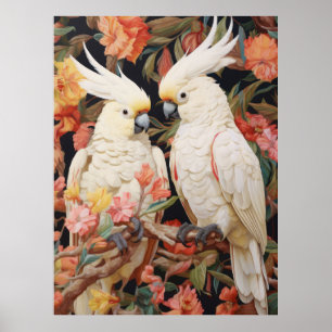 Poster Par de Cockatoos