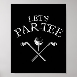 Poster Par de Vamos do Vamos de Golfe engraçado