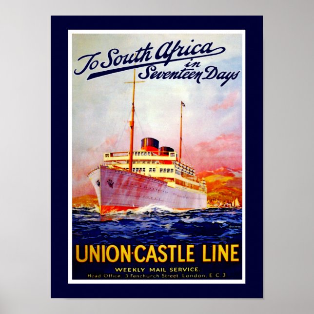 Poster Para a África do Sul em 17 dias (Frente)