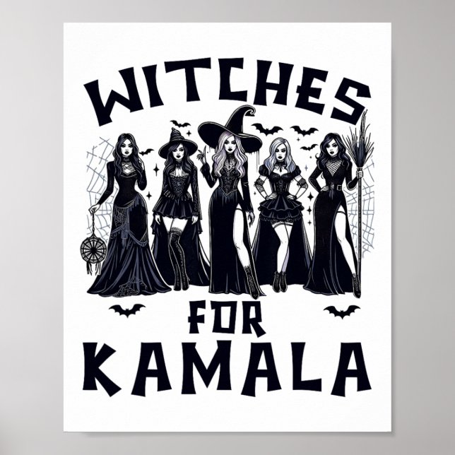 Poster Para a Eleição de Kamala Harris 2024 Halloween (Frente)