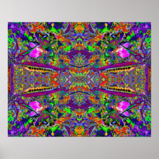 Poster "Para a Índia, com amor" Abstrato artística psicod