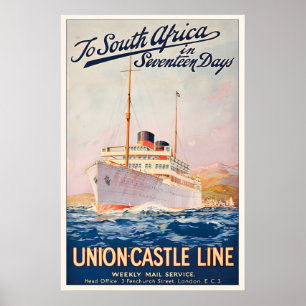 Poster Para a Linha de Correspondência Semanal da União d