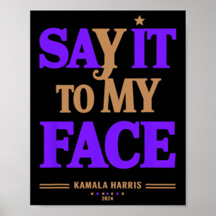 Poster Para A Minha Cara, Kamala Harris, Eleição Presiden