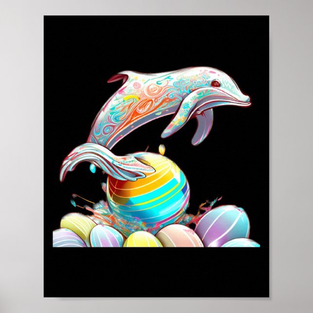 Poster Para a Páscoa Dolphin Páscoa (Frente)