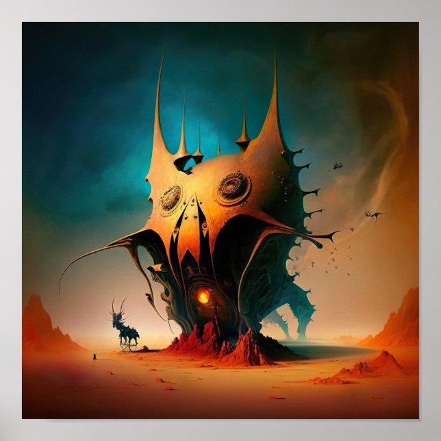Poster Para além da realidade, a criatura mítica surreali (Frente)