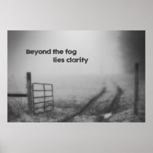 Poster Para além do nevoeiro é a clareza