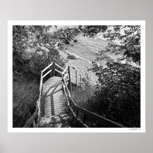 Pôster Para baixo as etapas (Frente)