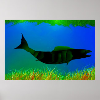 Pôster Para baixo sob a pintura de Digitas