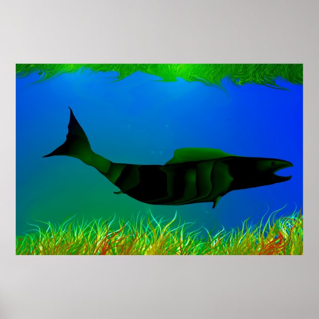 Pôster Para baixo sob a pintura de Digitas (Frente)