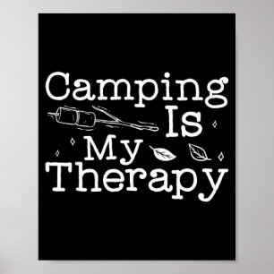 Poster Para campistas_ o camping é minha terapia rv camp