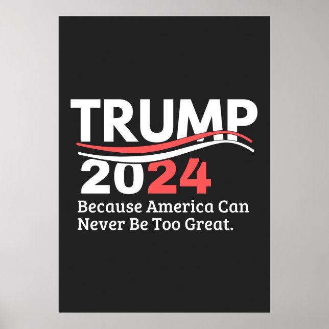 Poster pára-choque trump 2024 (Frente)