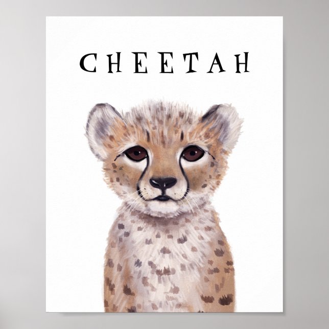 Poster para Crianças Cubo Cute Cub Personalizáveis (Frente)