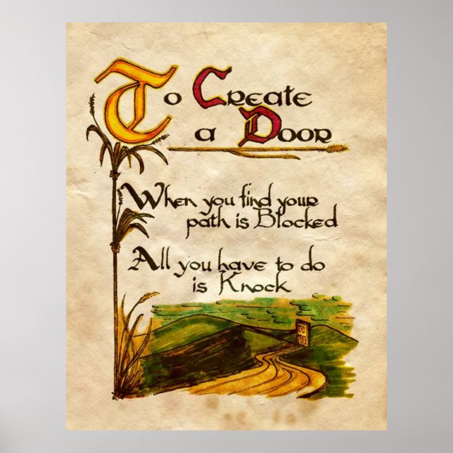 Pôster Para Criar Uma Porta (Frente)