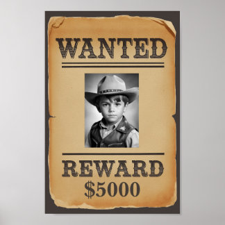 Poster para Desejado - Foto Personalizada Wild Wes