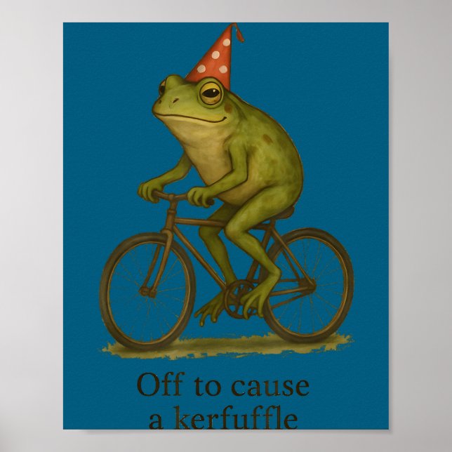 Poster Para Desligar Causa Confusão Sapo Meme (Frente)