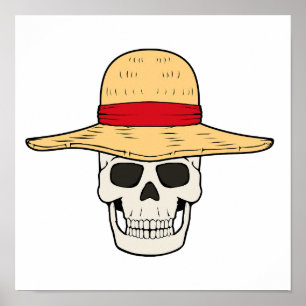 Pôster para Download com Design de Caveira e Chapé
