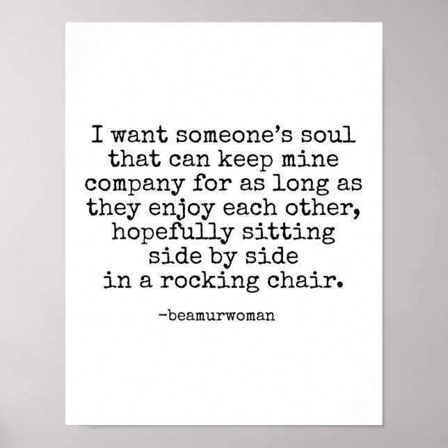 Poster para Enquadrar Eu Quero Alma De Alguém (Frente)